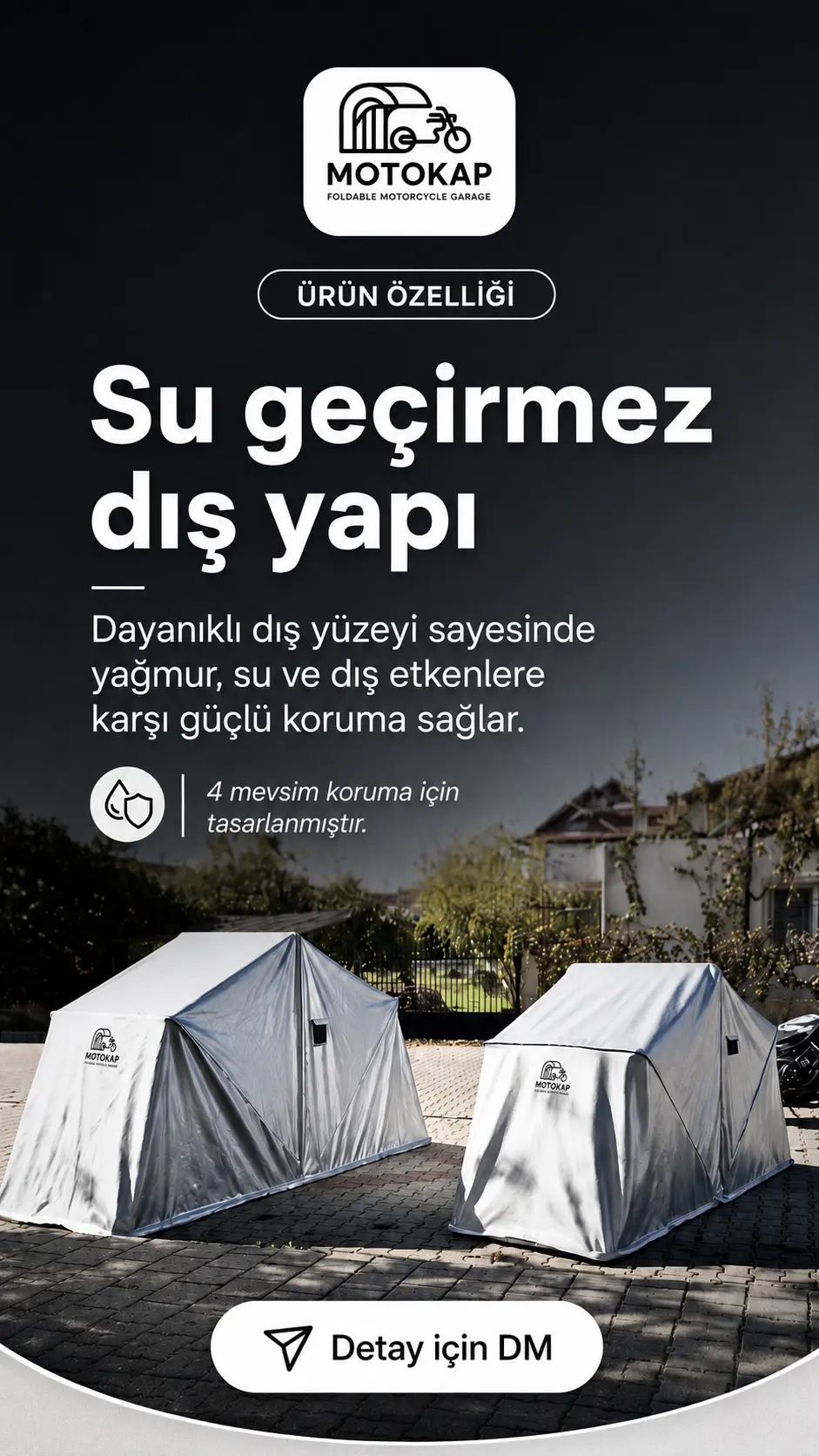 MotoKap - Su geçirmez dış kaplama